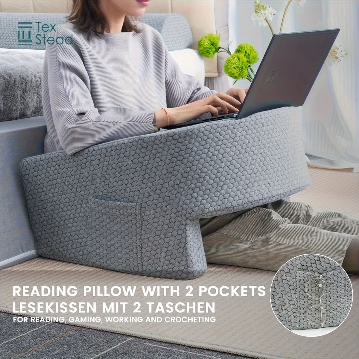 ComfyArm Desk Pillow, Ergonomic Support & Plush Comfort image 4