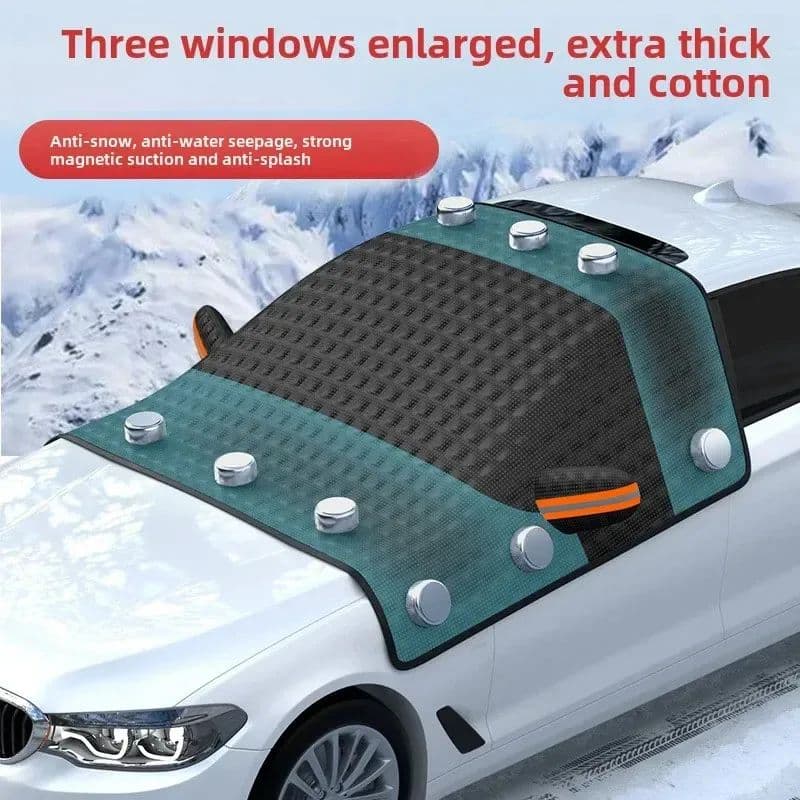 Magnetic Car Windshield Snow Cover Large, Anti-Freeze Windshield Protector image 2