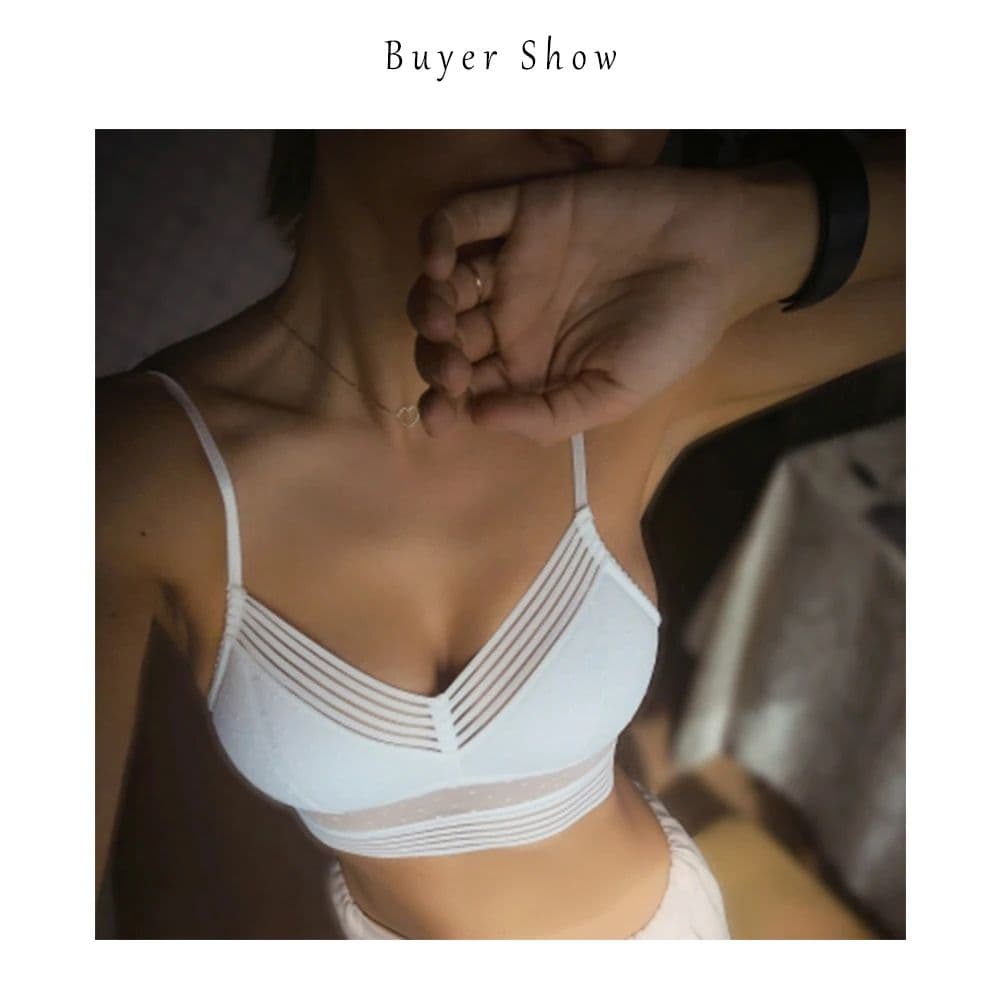 Low Back Wireless Lace Bra, Invisible Support for Backless Dresses image 9