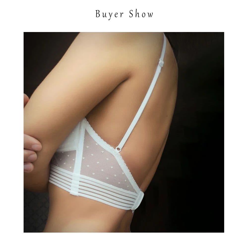 Low Back Wireless Lace Bra, Invisible Support for Backless Dresses image 10