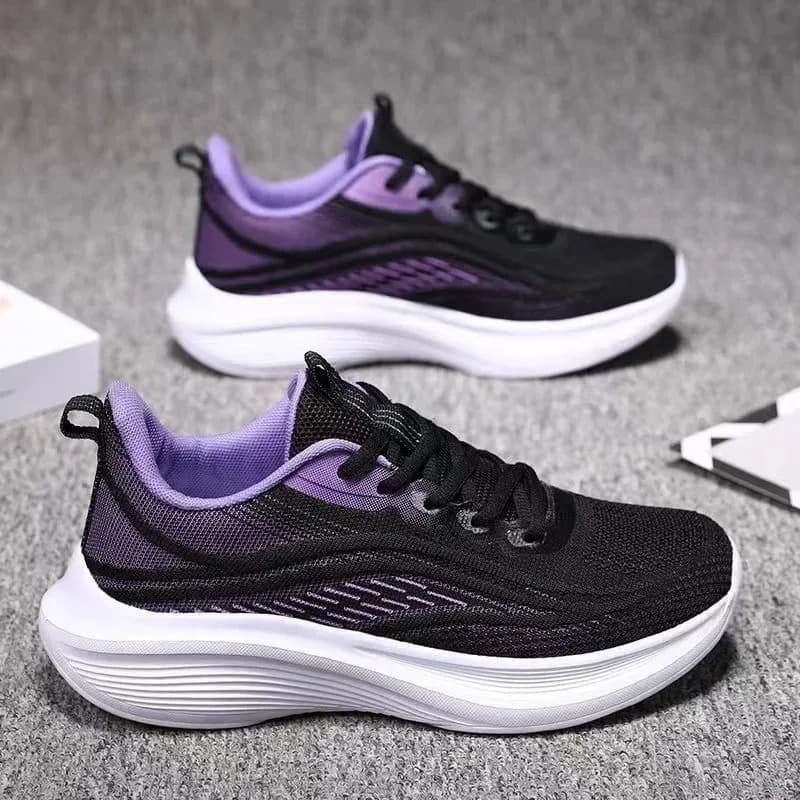 Women Casual Running Sneakers, Summer Fashion Anti-Slip Mesh Breathable Athletic Shoes for Tennis & Hiking image 4