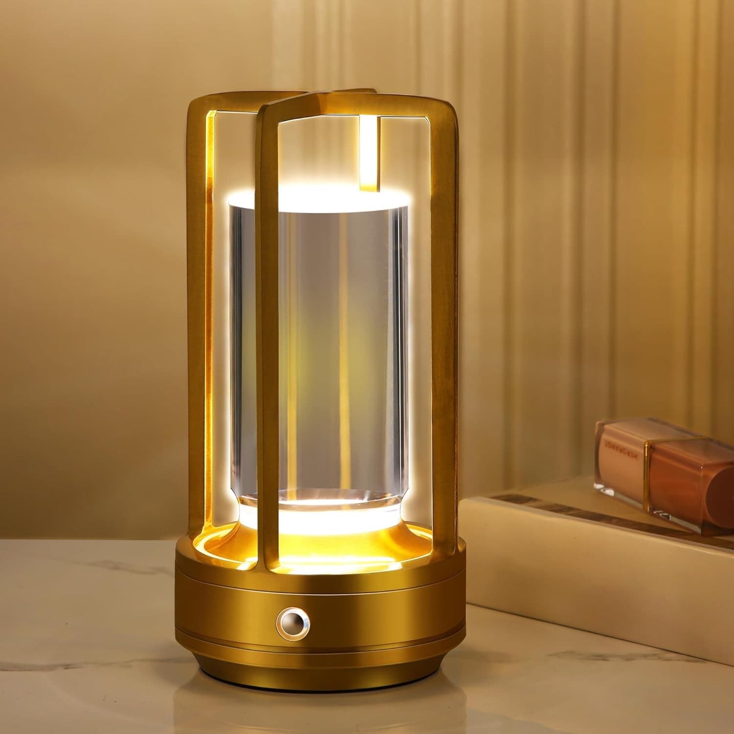 Rechargeable Cordless Crystal Table Lamp – Portable Battery Desk Light, LED Crystal Lantern Lamp for Home & Restaurant image 8