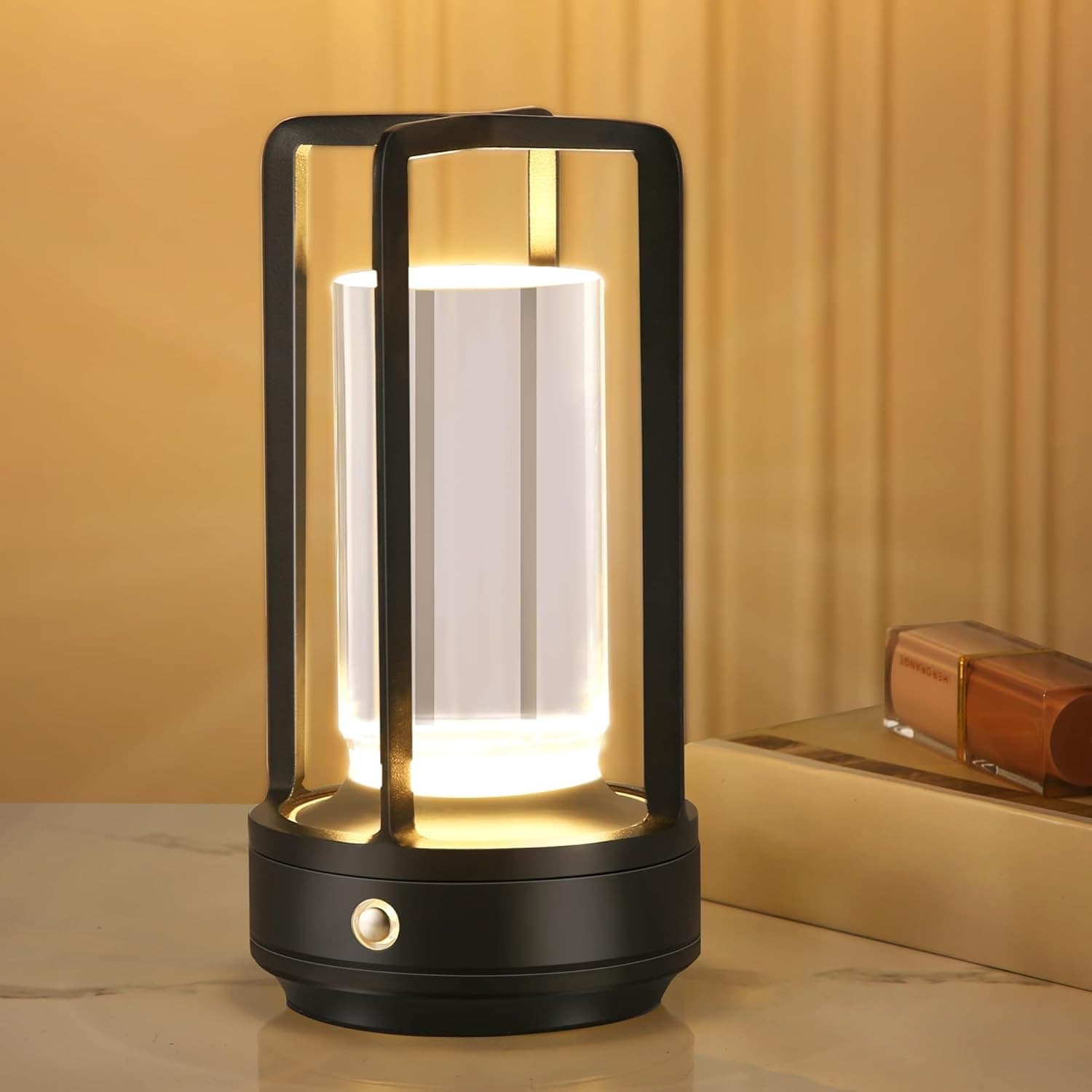 Rechargeable Cordless Crystal Table Lamp – Portable Battery Desk Light, LED Crystal Lantern Lamp for Home & Restaurant image 10