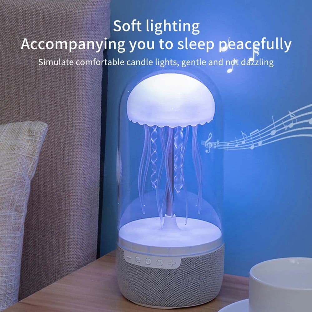 LED Colorful Jellyfish Mood Light Lamp & Bluetooth Speaker for Home, Office, or Perfect Gifts image 5