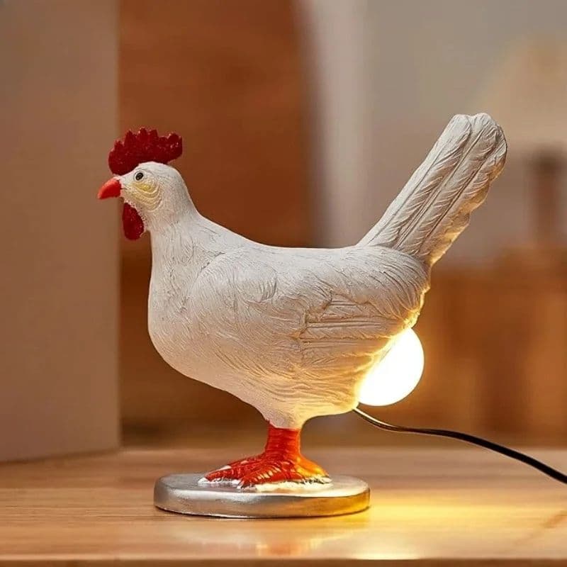 Funny Chicken Egg Lamp, LED Egg Night Light, Realistic Home Decor & Unique Gift for Adults image 5
