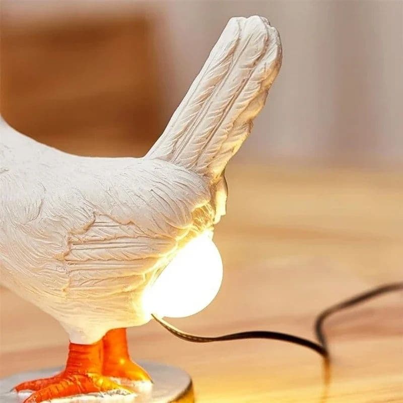 Funny Chicken Egg Lamp, LED Egg Night Light, Realistic Home Decor & Unique Gift for Adults image 4
