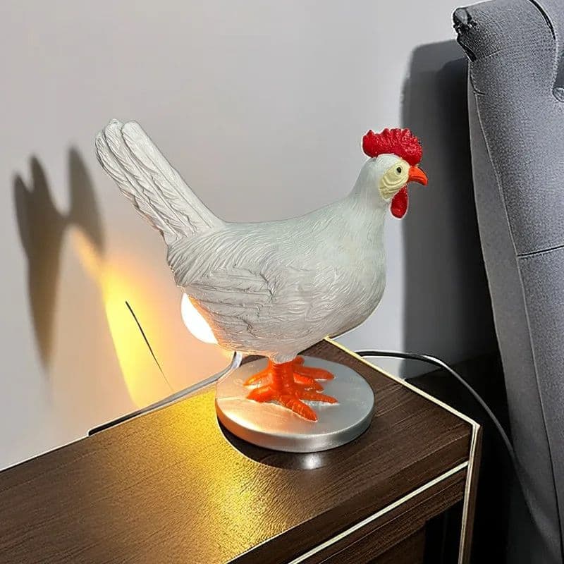 Funny Chicken Egg Lamp, LED Egg Night Light, Realistic Home Decor & Unique Gift for Adults image 3