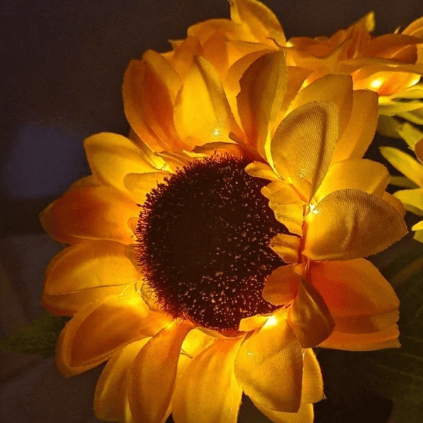 Sunflower Night Light Table Lamp, Simulation Flowers Decorative Desk Lamp for Home, Restaurants, Hotels & Weddings image 5