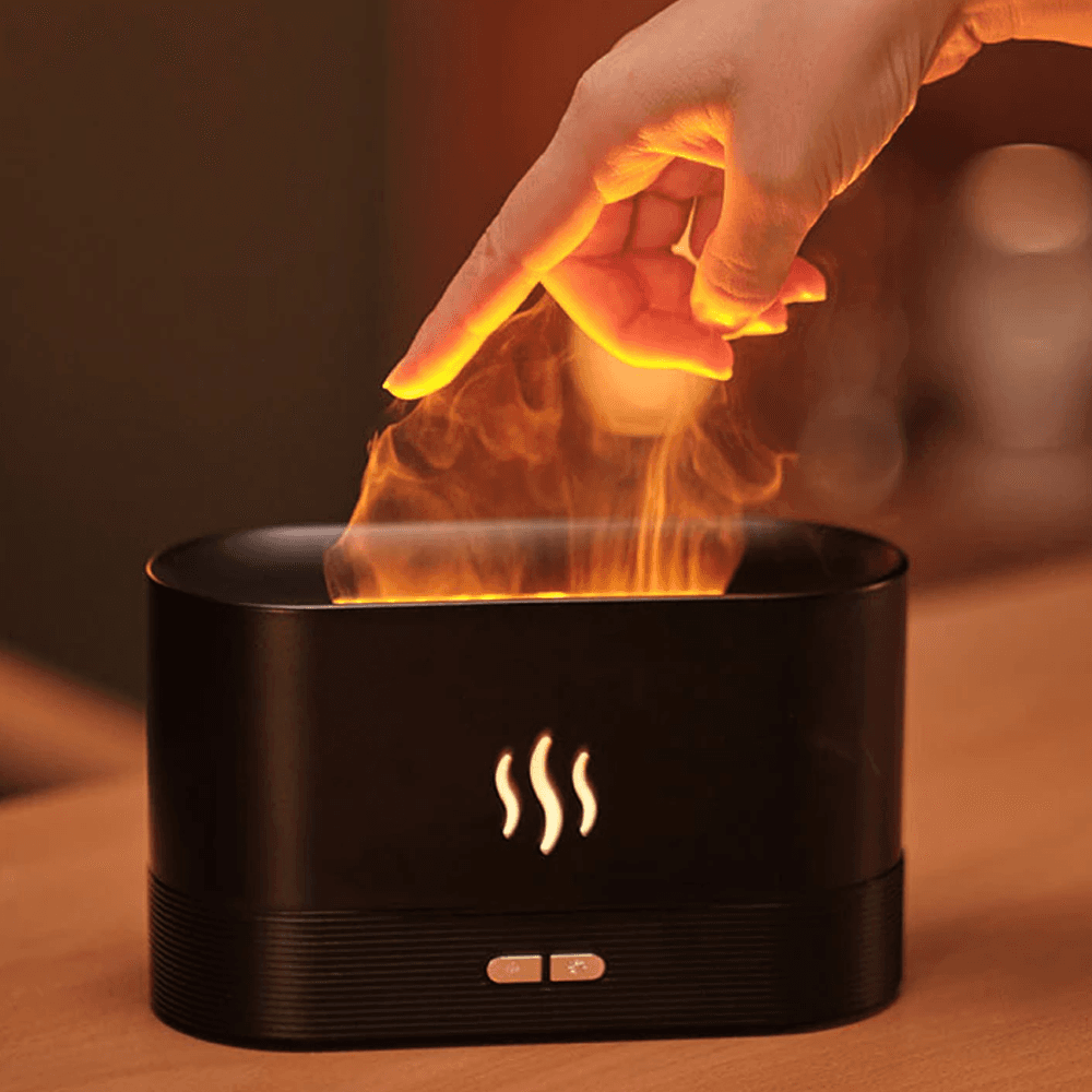Flame Mist Humidifier | Realistic Firelight Aromatherapy Diffuser for Cozy & Relaxing Spaces image 2