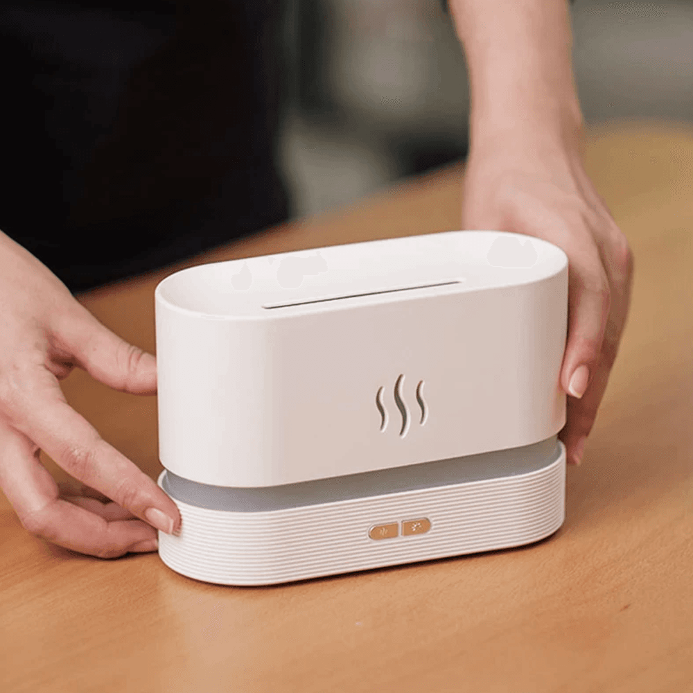 Flame Mist Humidifier | Realistic Firelight Aromatherapy Diffuser for Cozy & Relaxing Spaces image 3