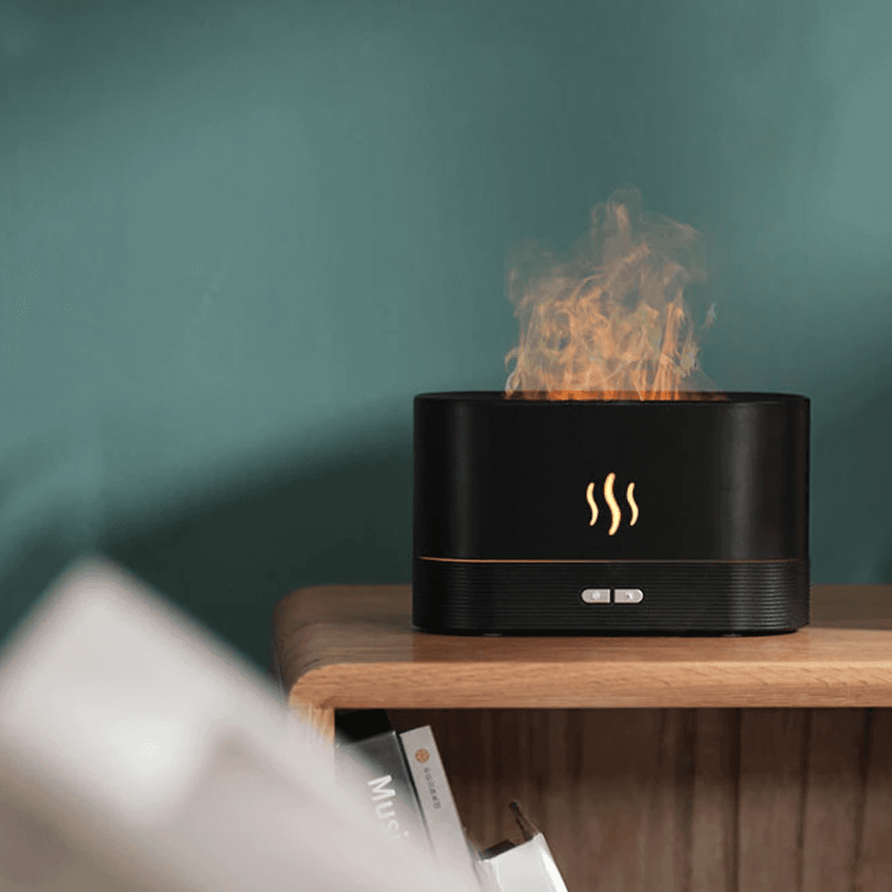 Flame Mist Humidifier | Realistic Firelight Aromatherapy Diffuser for Cozy & Relaxing Spaces image 4