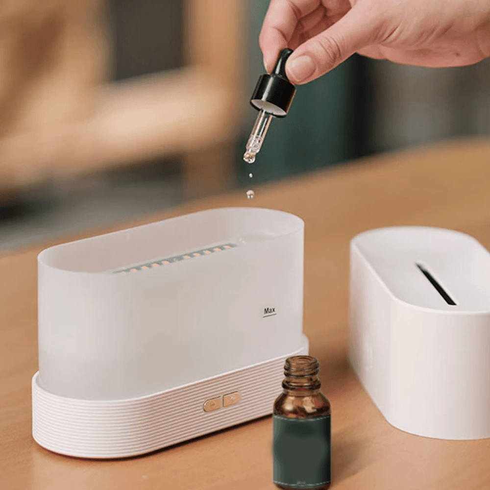 Flame Mist Humidifier | Realistic Firelight Aromatherapy Diffuser for Cozy & Relaxing Spaces image 5