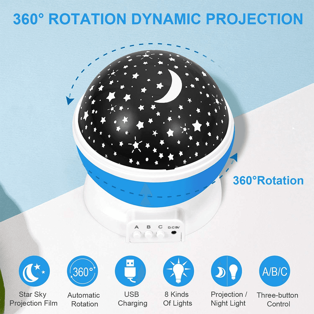Space Projector Lamp - Rotating Universe Light for Bedroom & Room Decor image 5