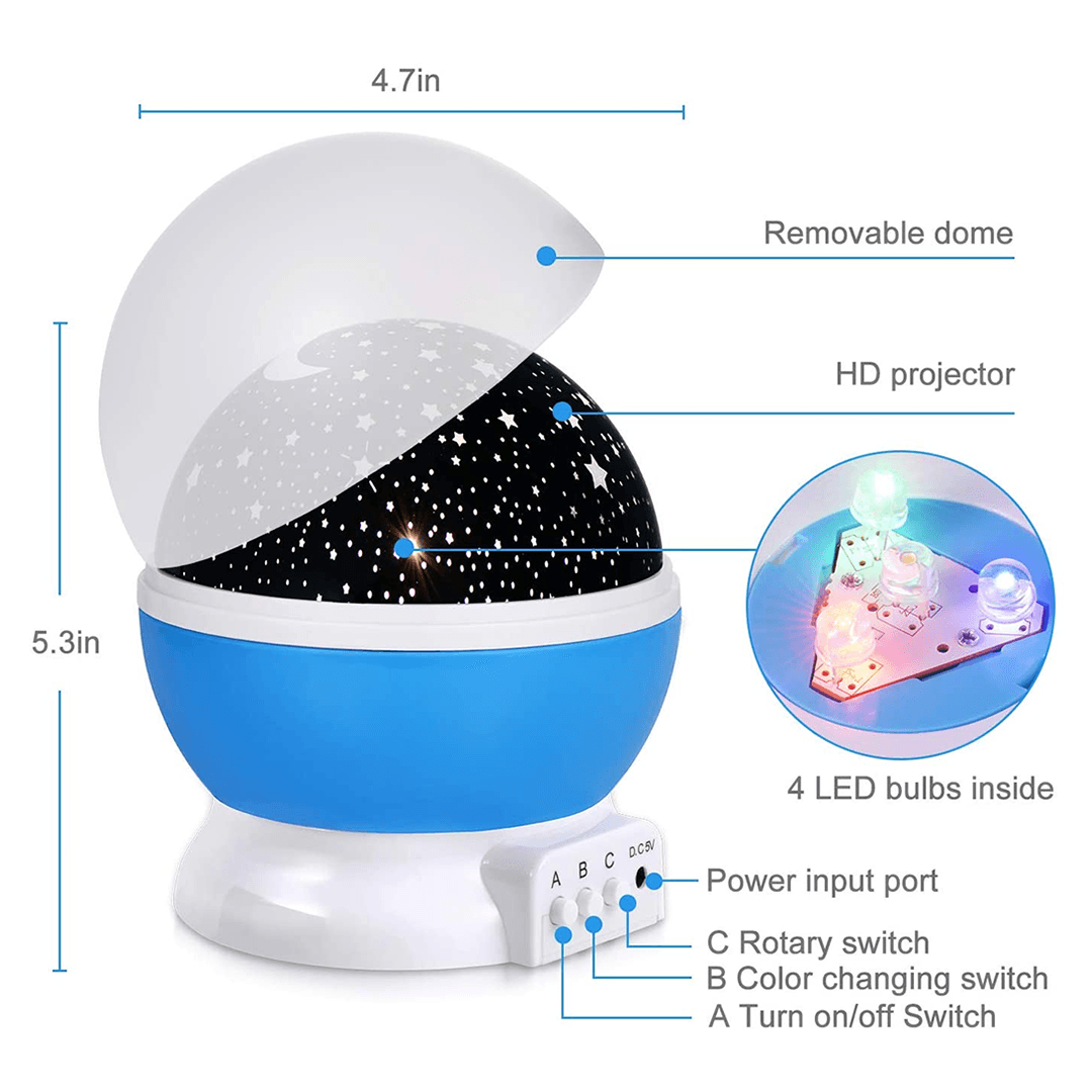 Space Projector Lamp - Rotating Universe Light for Bedroom & Room Decor image 8
