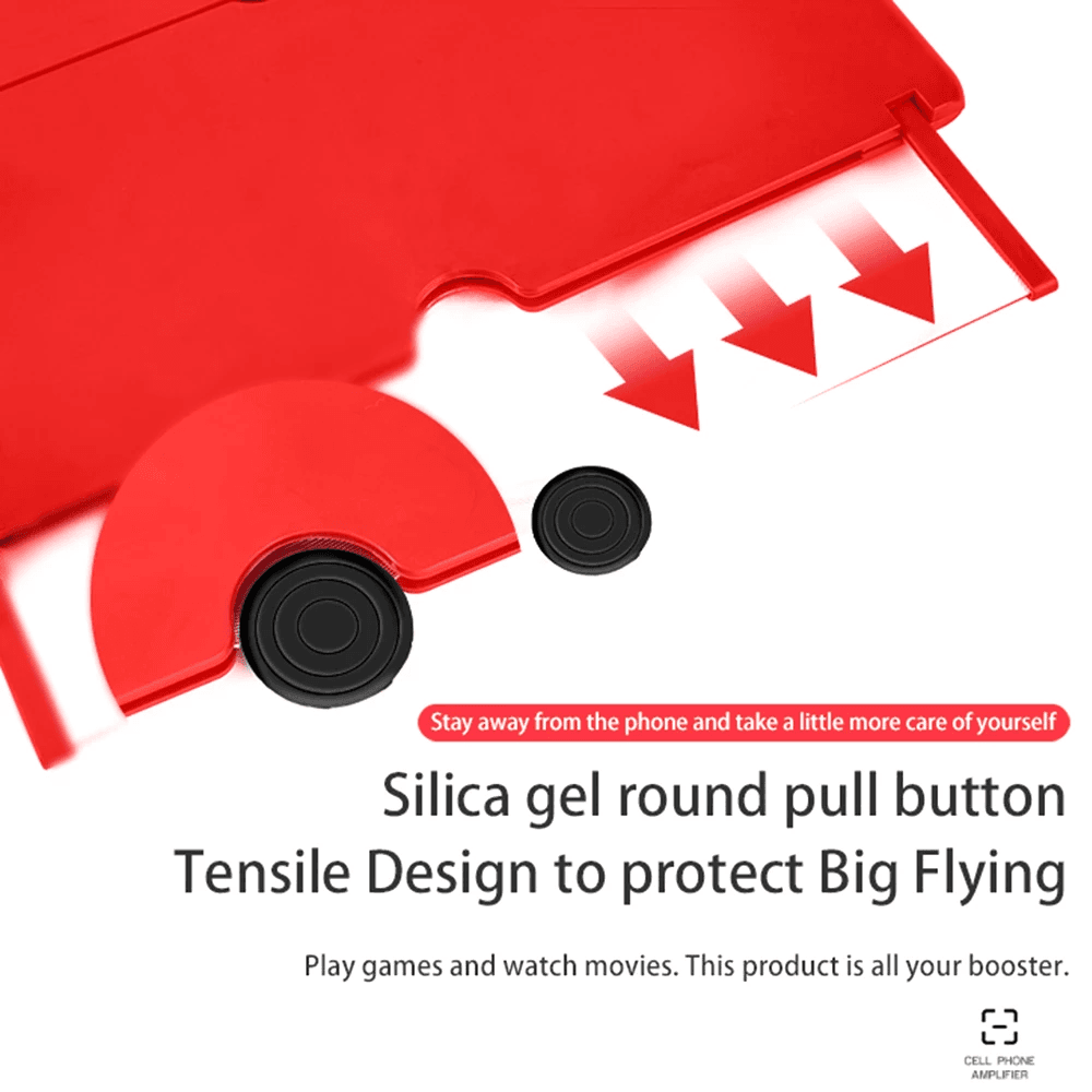 Phone Screen Magnifier Amplifier, HD Video Magnifying Glass, Folding Design for Smart Phone Bracket Holder image 6