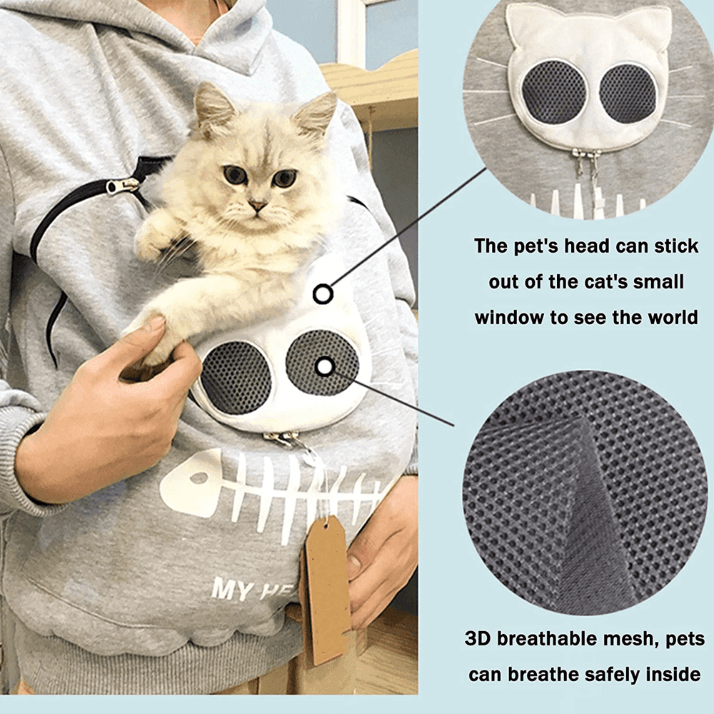 Cat Lover Hoodie Cuddle Pouch - Perfect Pet Gift image 10