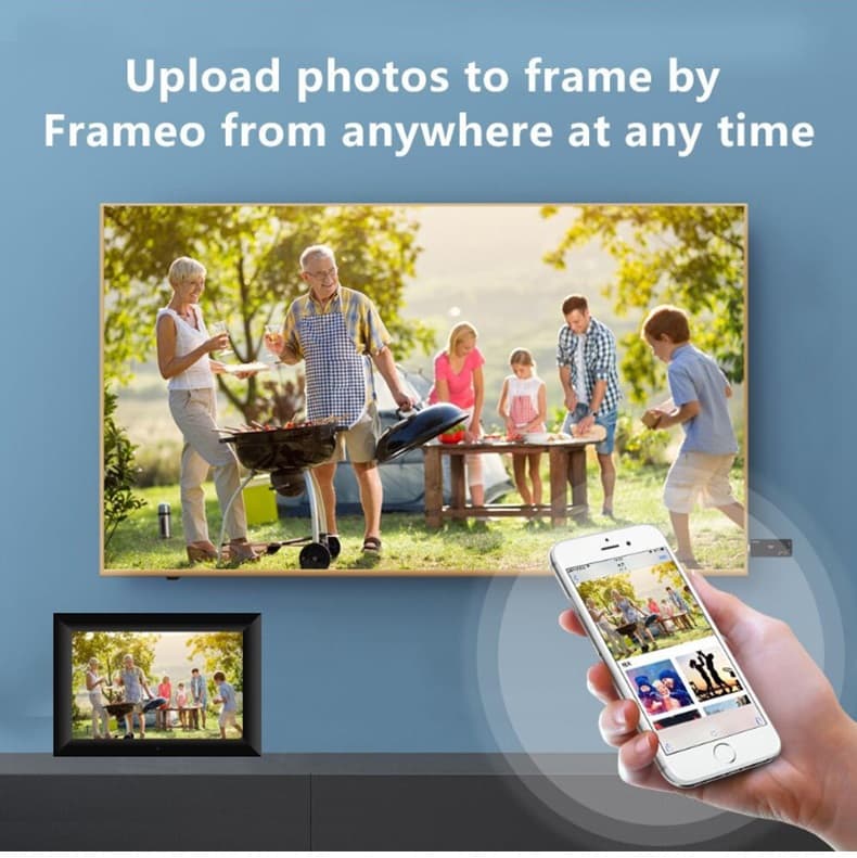 Smart Electronic Image Album for Gift, Digital Photo Frame WIFI Frameo, HD Touch Screen Digital Picture Frame image 5