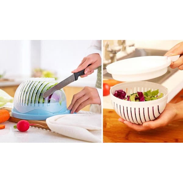Multi-Functional Salad Cutter Bowl by The Cutter Bowl – Quick Veggie Chopping, Manual and Safe for All image 3