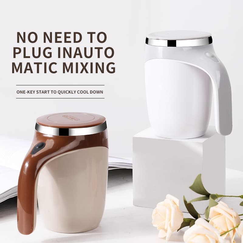 Rechargeable Automatic Coffee Cup: Portable Electric Stainless Steel Mug with Magnetic Stirring - Perfect for Home Use image 6