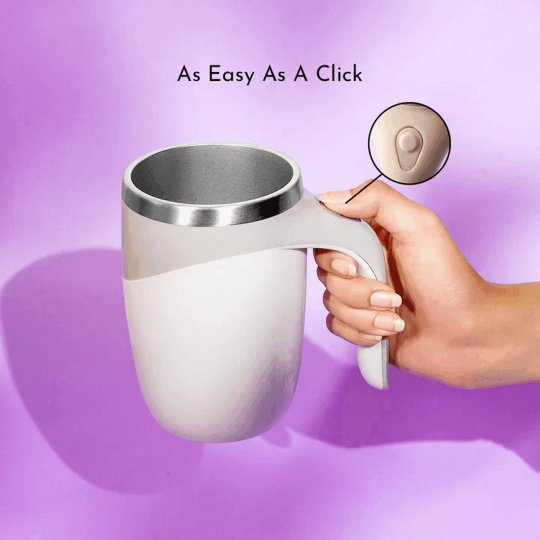 Rechargeable Automatic Coffee Cup: Portable Electric Stainless Steel Mug with Magnetic Stirring - Perfect for Home Use image 4