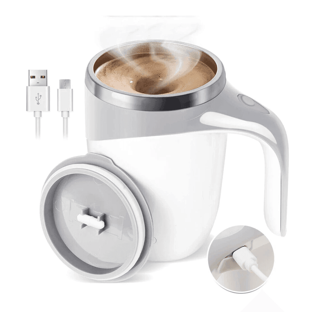 Rechargeable Automatic Coffee Cup: Portable Electric Stainless Steel Mug with Magnetic Stirring - Perfect for Home Use image 7