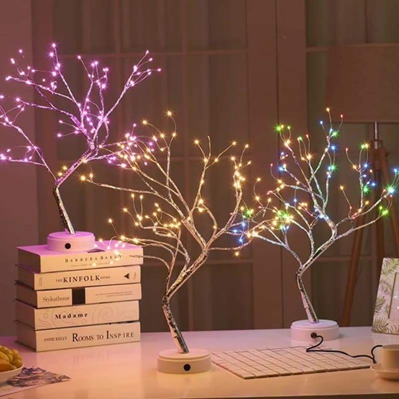 LED Mini Christmas Tree Night Light: Home Decoration image 6