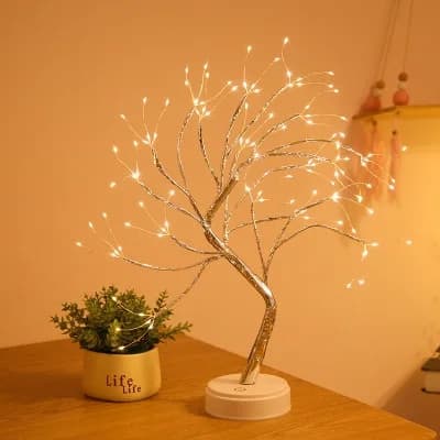 LED Mini Christmas Tree Night Light: Home Decoration image 2