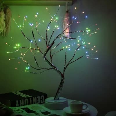 LED Mini Christmas Tree Night Light: Home Decoration image 4