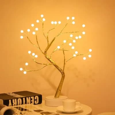 LED Mini Christmas Tree Night Light: Home Decoration image 5