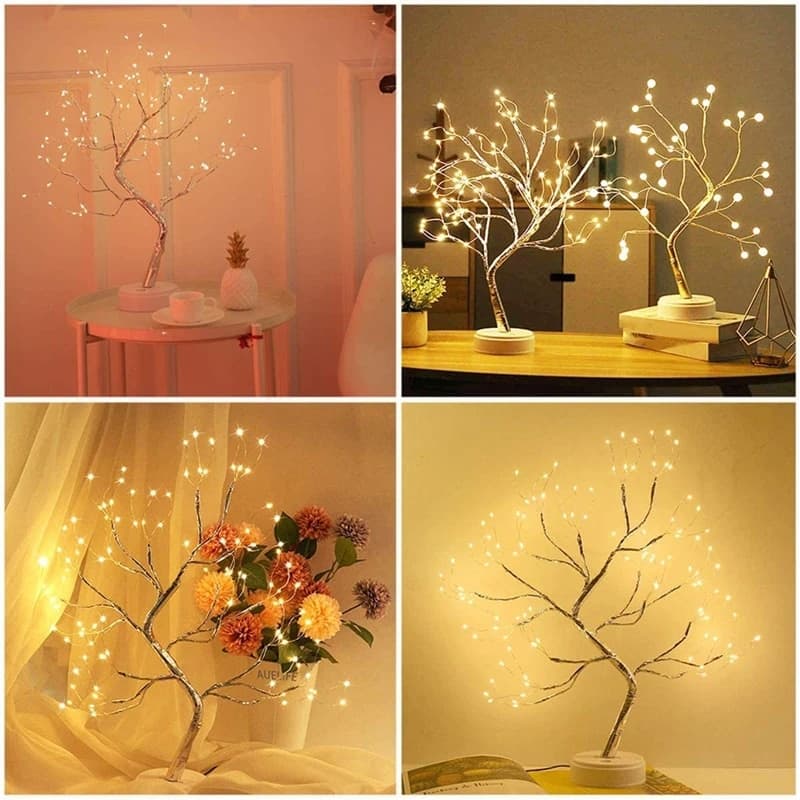 LED Mini Christmas Tree Night Light: Home Decoration image 3