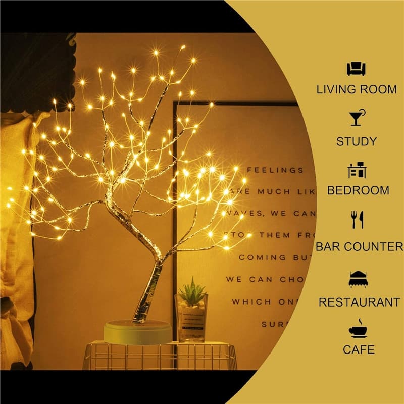 LED Mini Christmas Tree Night Light: Home Decoration image 11