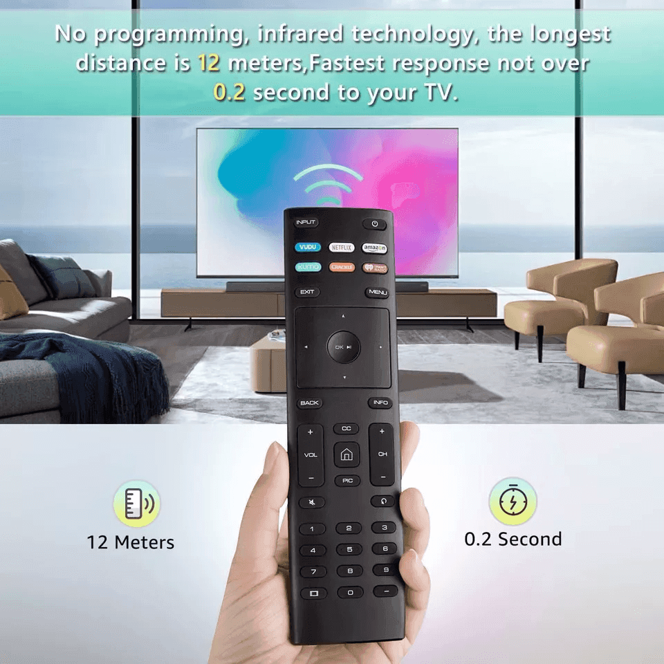Universal Smart TV Remote Control, Amazon, Netflix, iHeart, 6 Key Functions image 3