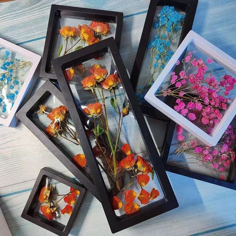 Dried Flower Frame Storage Box: Transparent Display Picture Frame for Jewelry & Home Wall Decoration image 4