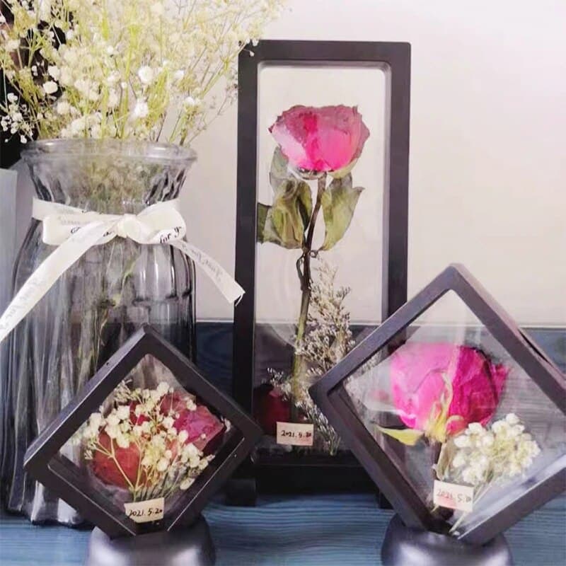 Dried Flower Frame Storage Box: Transparent Display Picture Frame for Jewelry & Home Wall Decoration image 5