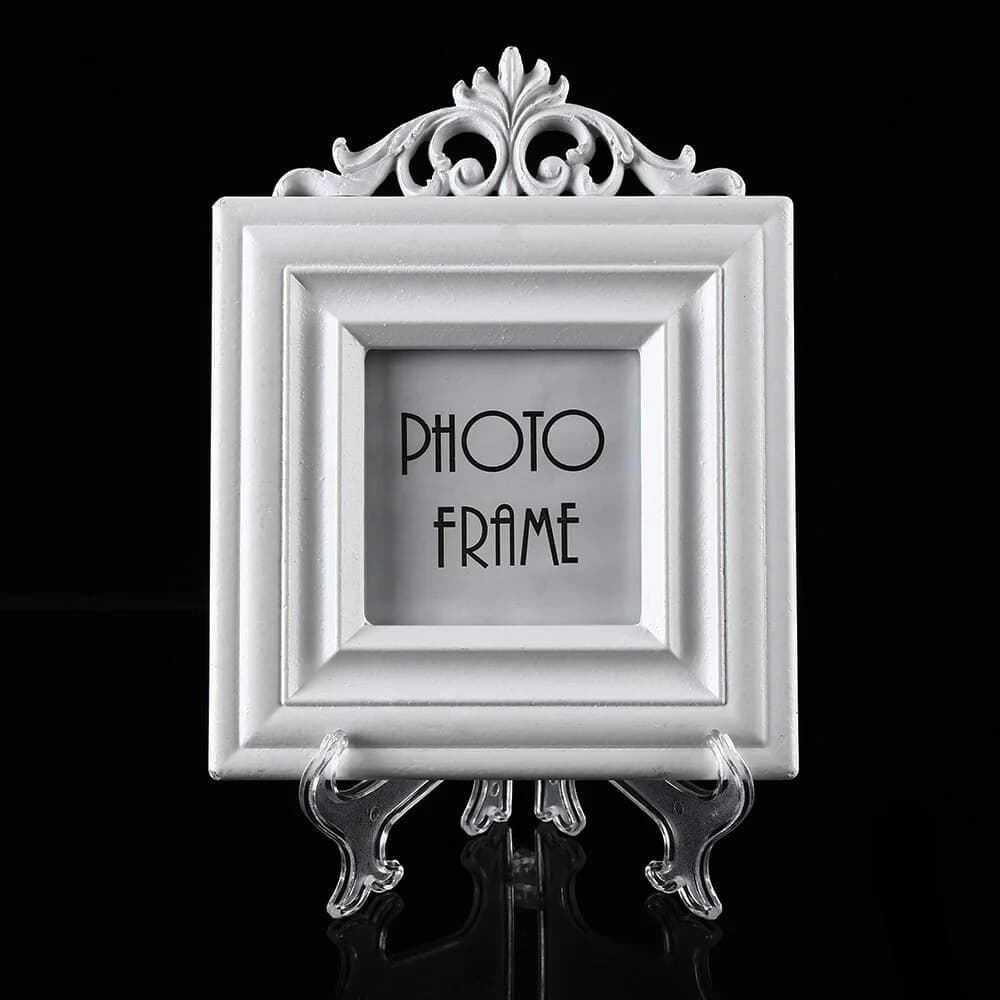 Fashion Clear Plastic Plate Display Stand: Easel Holder for Photo Frames - 3/5/7/9inch Size Options image 2