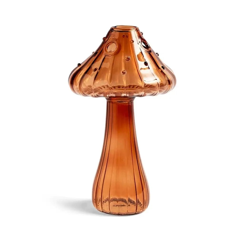 Glass Vase Mushroom Shape: Transparent Hydroponic Aromatherapy Bottle for Flower Table Decoration - Creative Home Access image 12