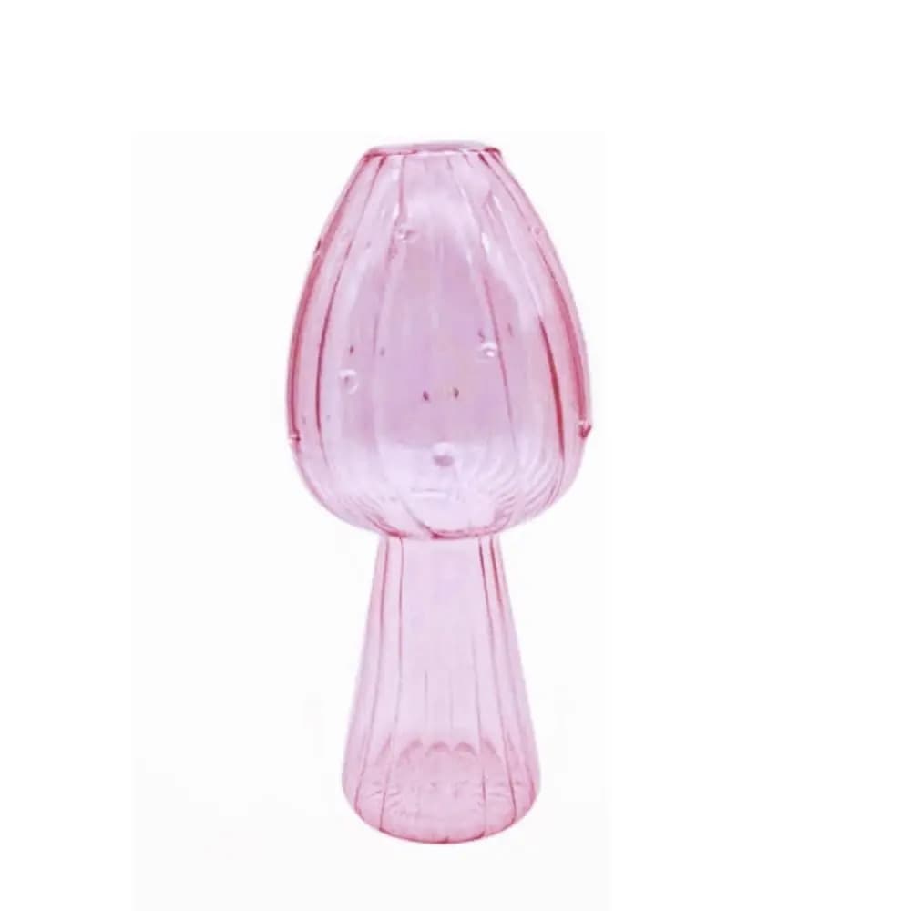 Glass Vase Mushroom Shape: Transparent Hydroponic Aromatherapy Bottle for Flower Table Decoration - Creative Home Access image 7