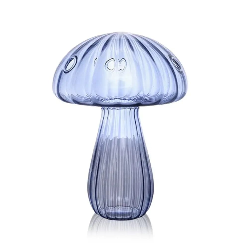 Glass Vase Mushroom Shape: Transparent Hydroponic Aromatherapy Bottle for Flower Table Decoration - Creative Home Access image 8