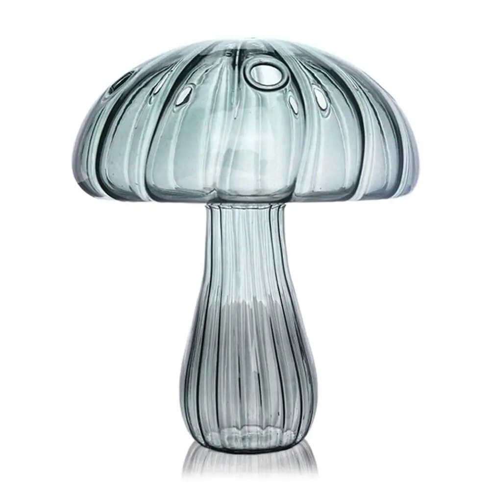 Glass Vase Mushroom Shape: Transparent Hydroponic Aromatherapy Bottle for Flower Table Decoration - Creative Home Access image 9