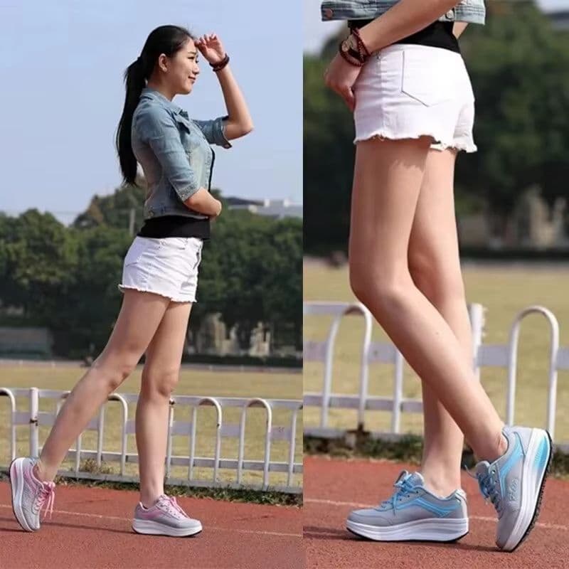 Fashion Women Sneakers Shoes, Comfortable Women Vulcanized Shoes, High Quality Flats Shoes Blatform Walking image 3