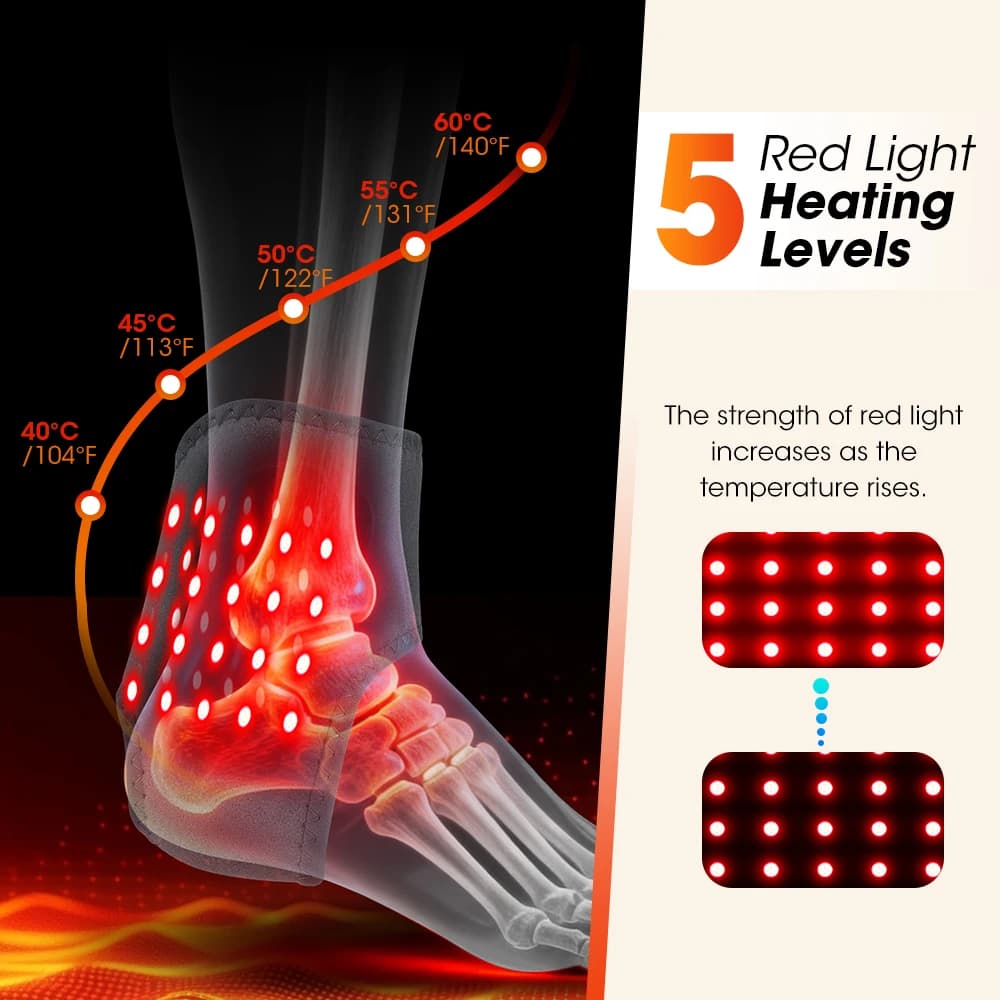 Ankle Massager Belt with Red Light Therapy for Joint Relaxation and Fatigue Relief image 4