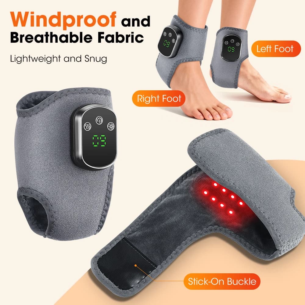 Ankle Massager Belt with Red Light Therapy for Joint Relaxation and Fatigue Relief image 7