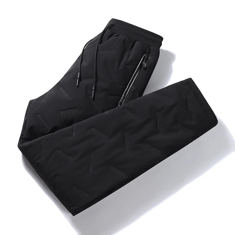 Men Warm Thicken Fleece Sweatpants, Men Waterproof Pants, Casual Thermal Winter Joggers, Winter Warm Fleece Trouser image 7