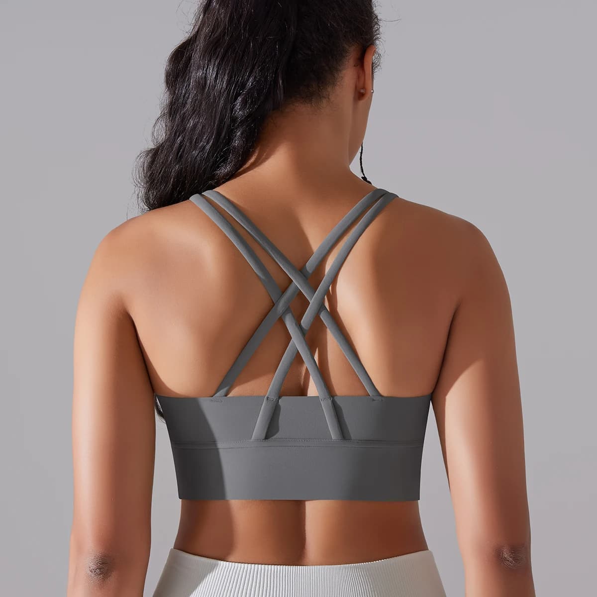 Women's High Impact Cross Back Support Bra, Sports Bras for Yoga, Gym, Fitness Workout, Gift for Fitness Lovers image 5