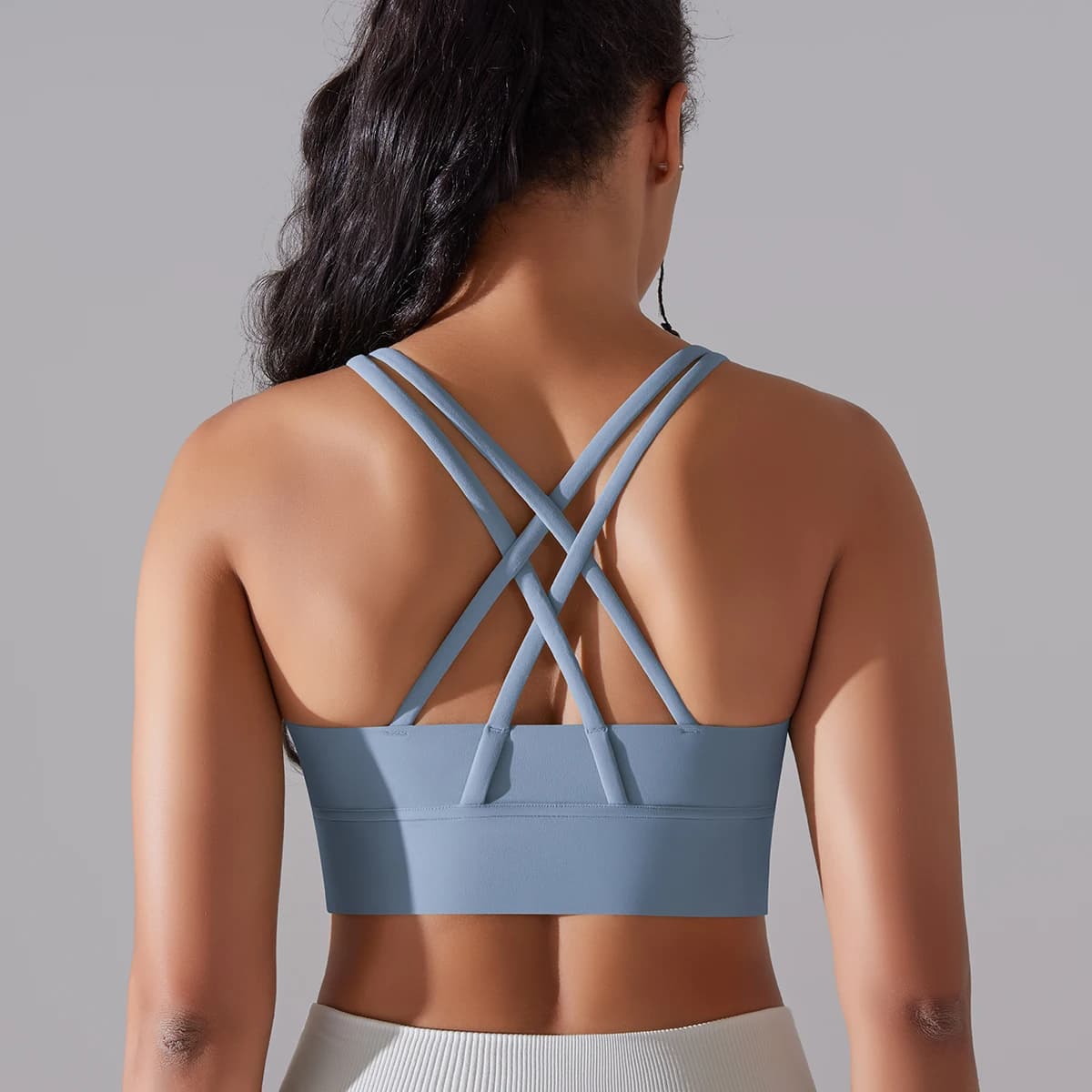 Women's High Impact Cross Back Support Bra, Sports Bras for Yoga, Gym, Fitness Workout, Gift for Fitness Lovers image 6