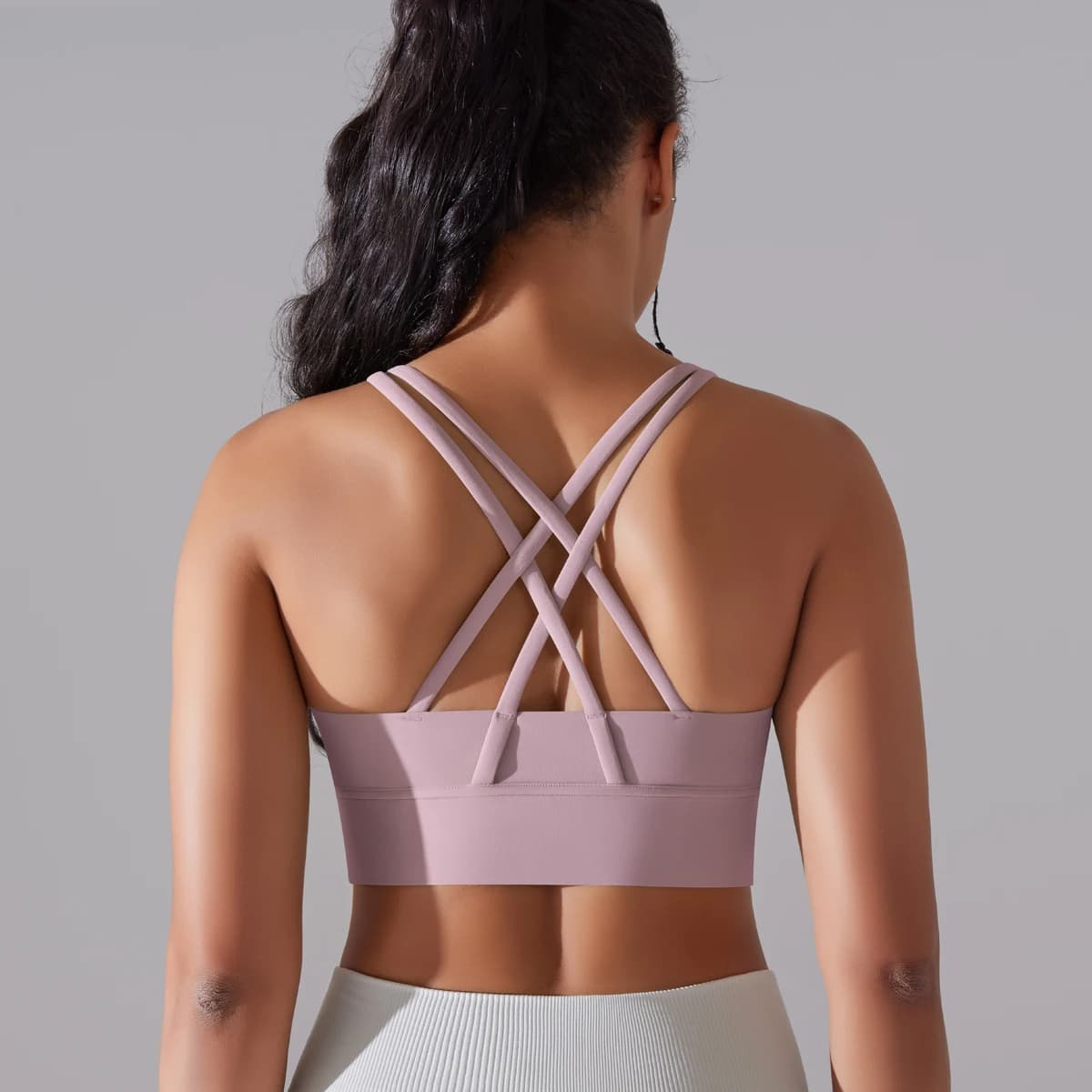 Women's High Impact Cross Back Support Bra, Sports Bras for Yoga, Gym, Fitness Workout, Gift for Fitness Lovers image 7