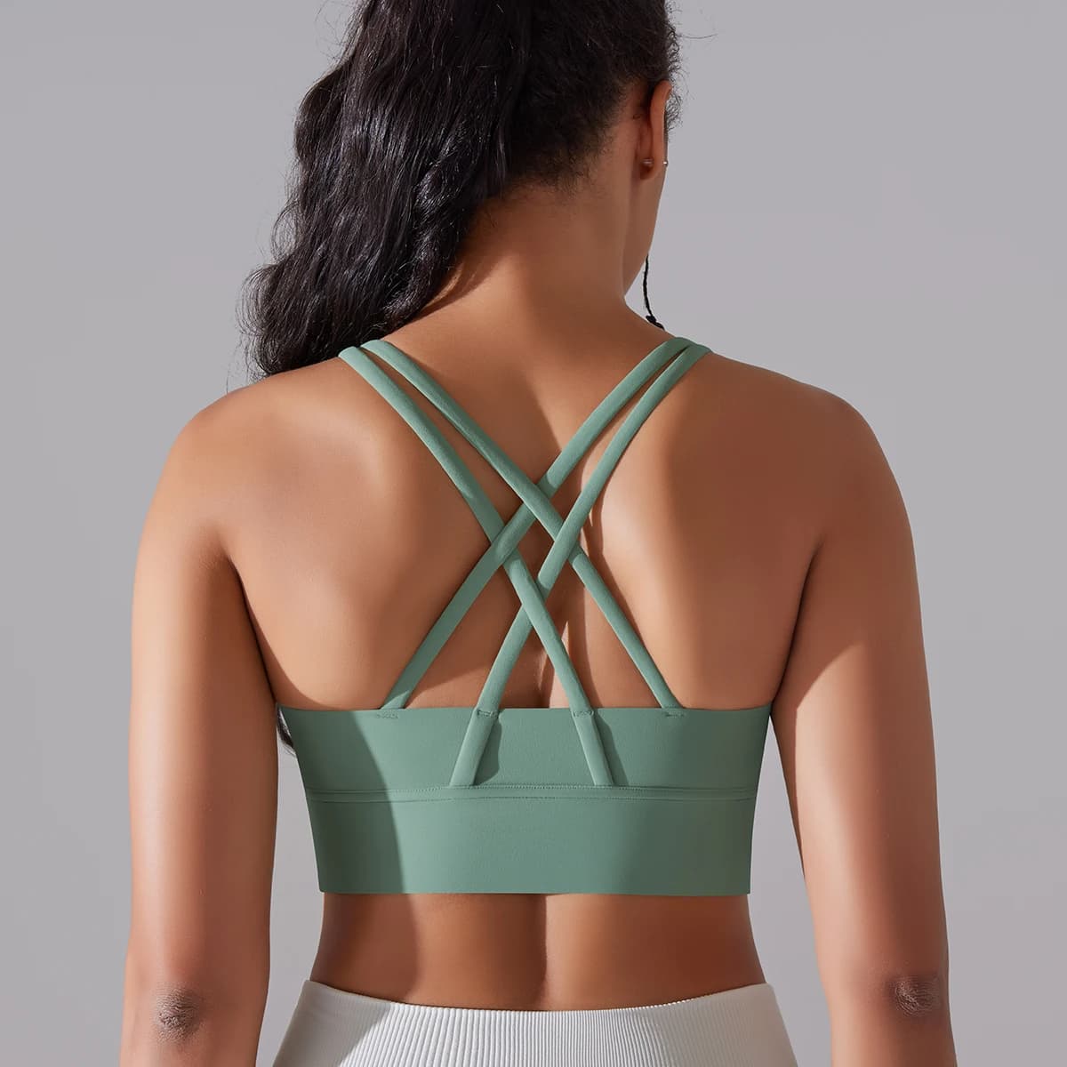 Women's High Impact Cross Back Support Bra, Sports Bras for Yoga, Gym, Fitness Workout, Gift for Fitness Lovers image 8