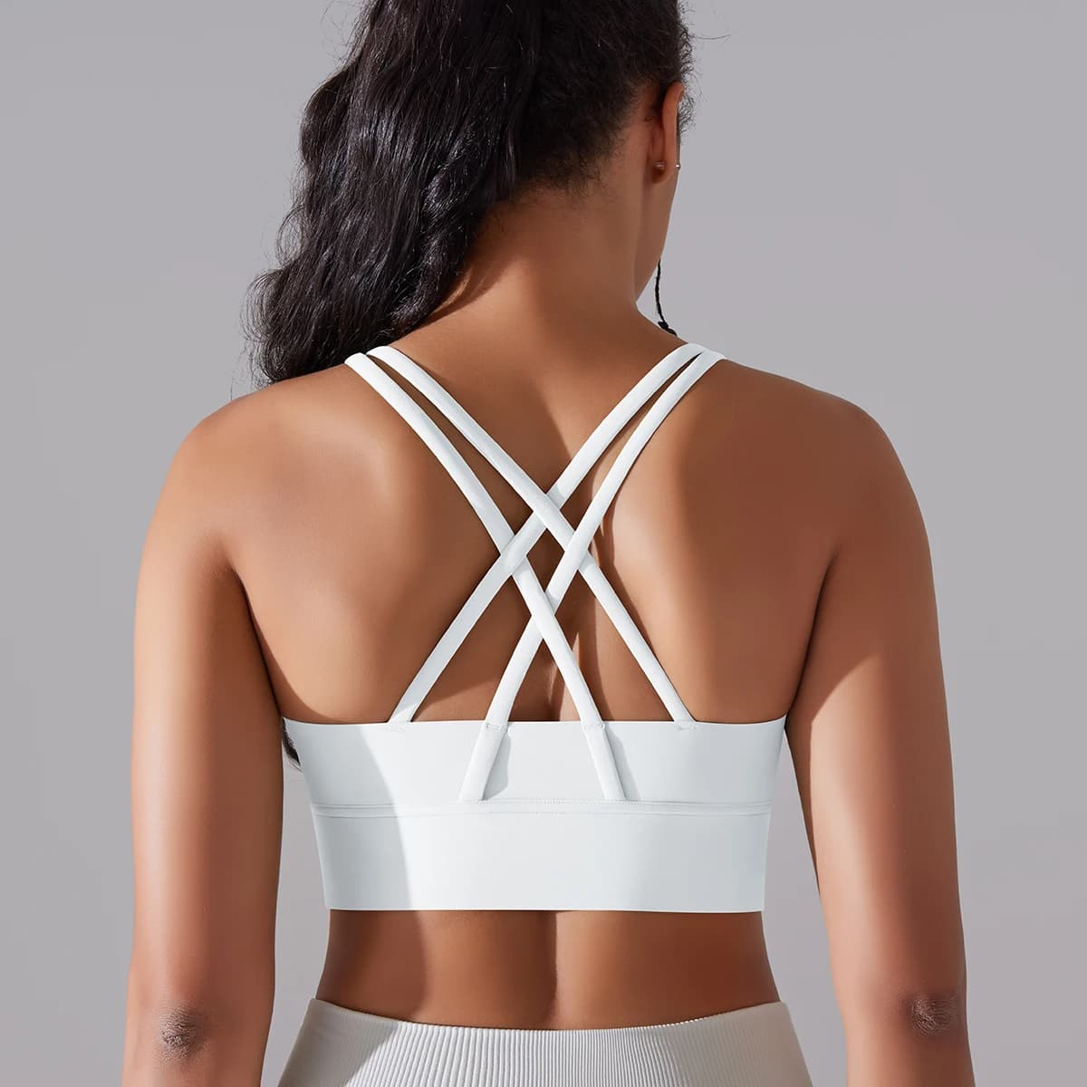 Women's High Impact Cross Back Support Bra, Sports Bras for Yoga, Gym, Fitness Workout, Gift for Fitness Lovers image 9