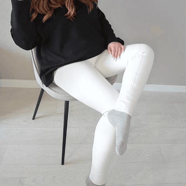 Fleece Lined High Waist Sharkskin Leggings for Women Warm Winter Velvet Pants image 6