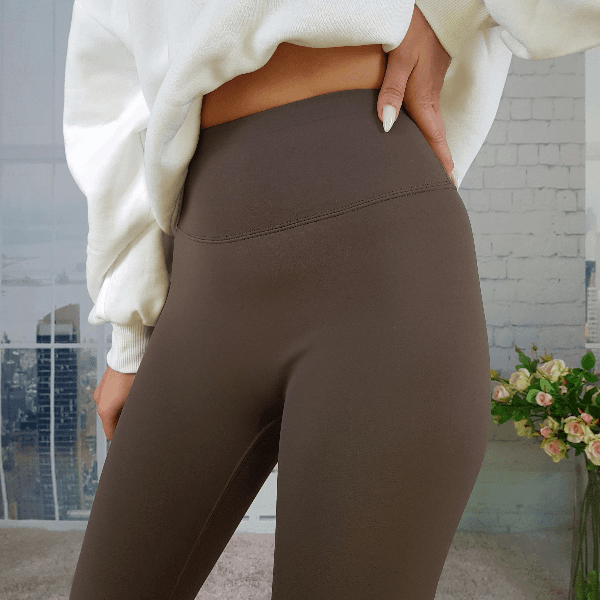 Fleece Lined High Waist Sharkskin Leggings for Women Warm Winter Velvet Pants image 7